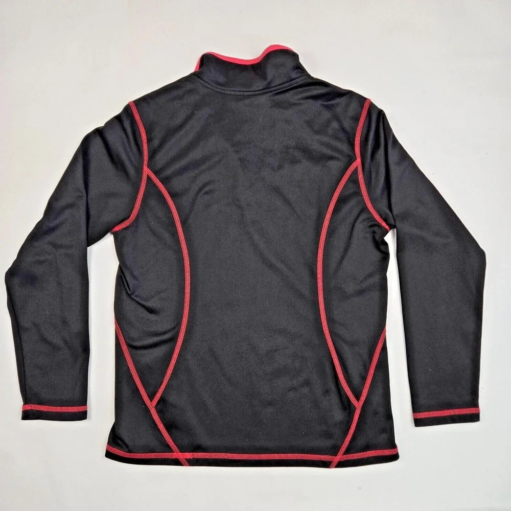 The North Face Girls Pink Stripe‎ Pullover Sweatshirt Girls XL 1/4 Zip Warm Cozy